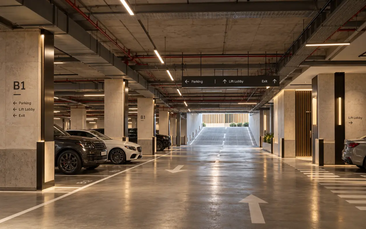 Al Noor Offices cellar parking