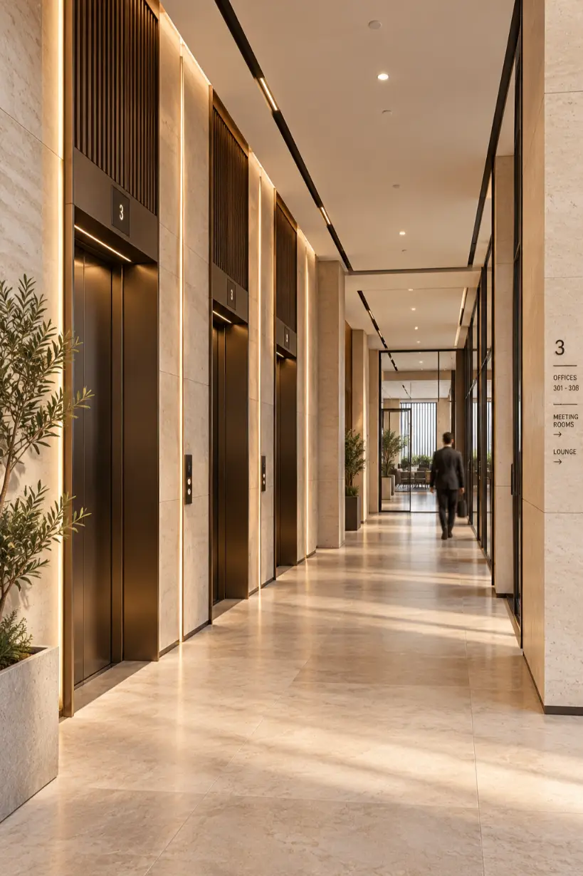 Al Noor Offices lift lobby