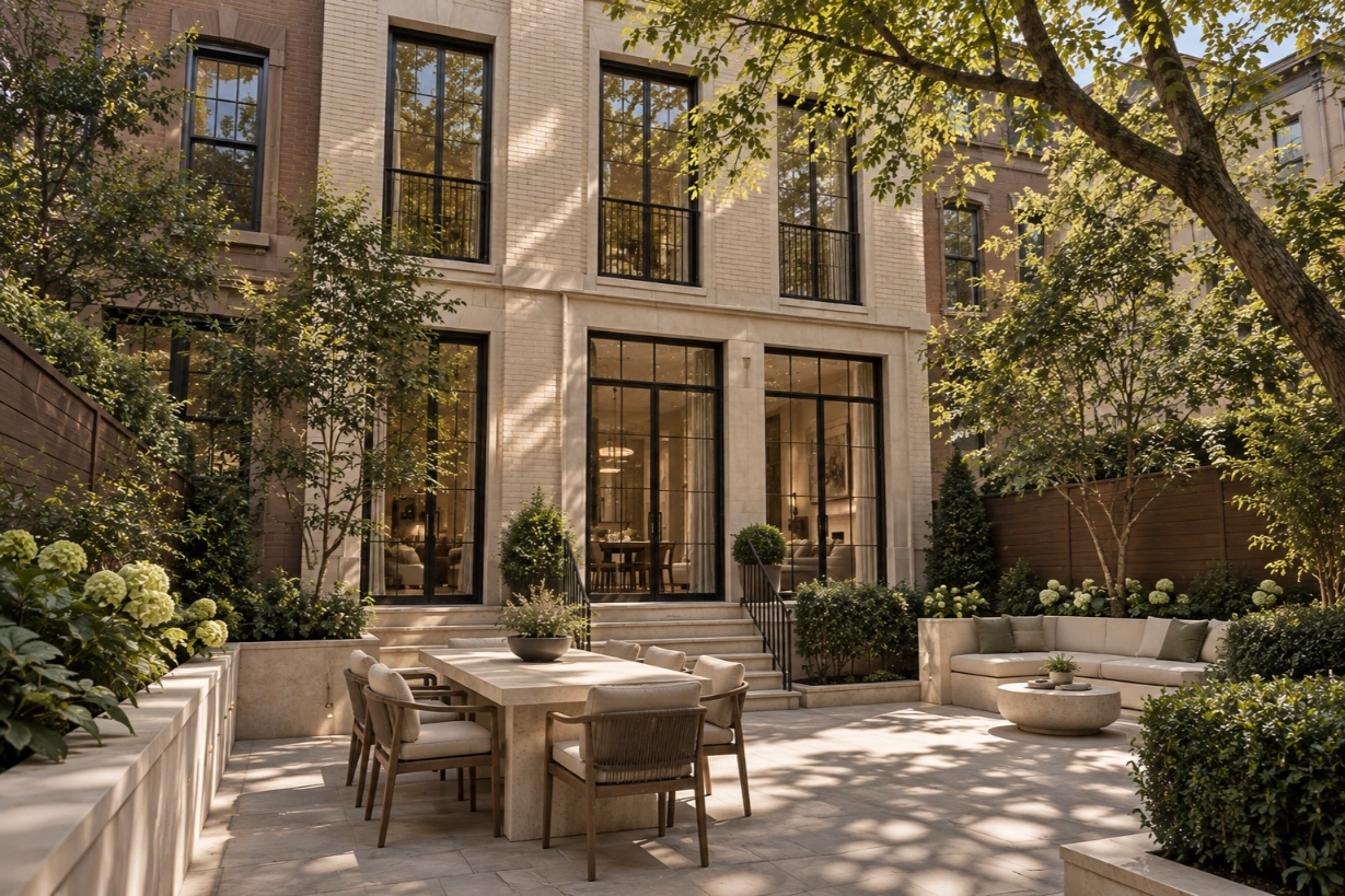 Brooklyn Heights Residence backyard