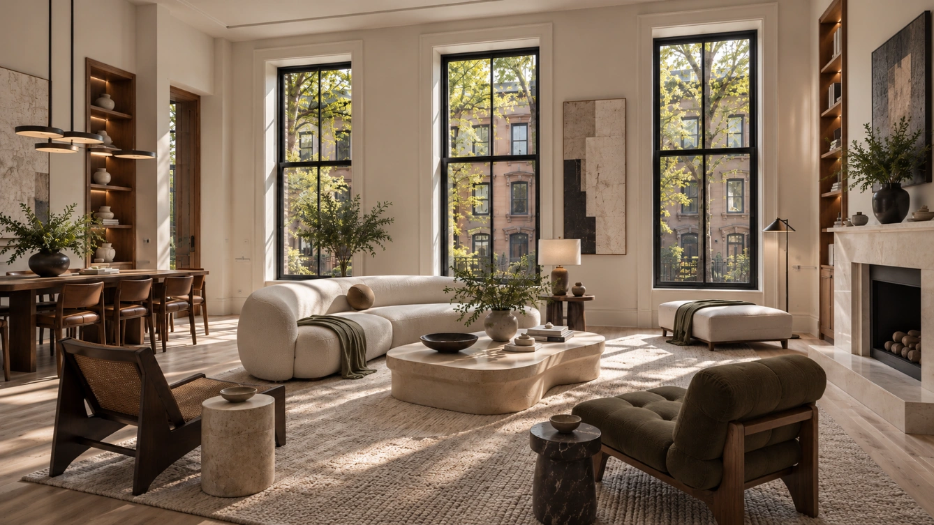 Brooklyn Heights Residence living space