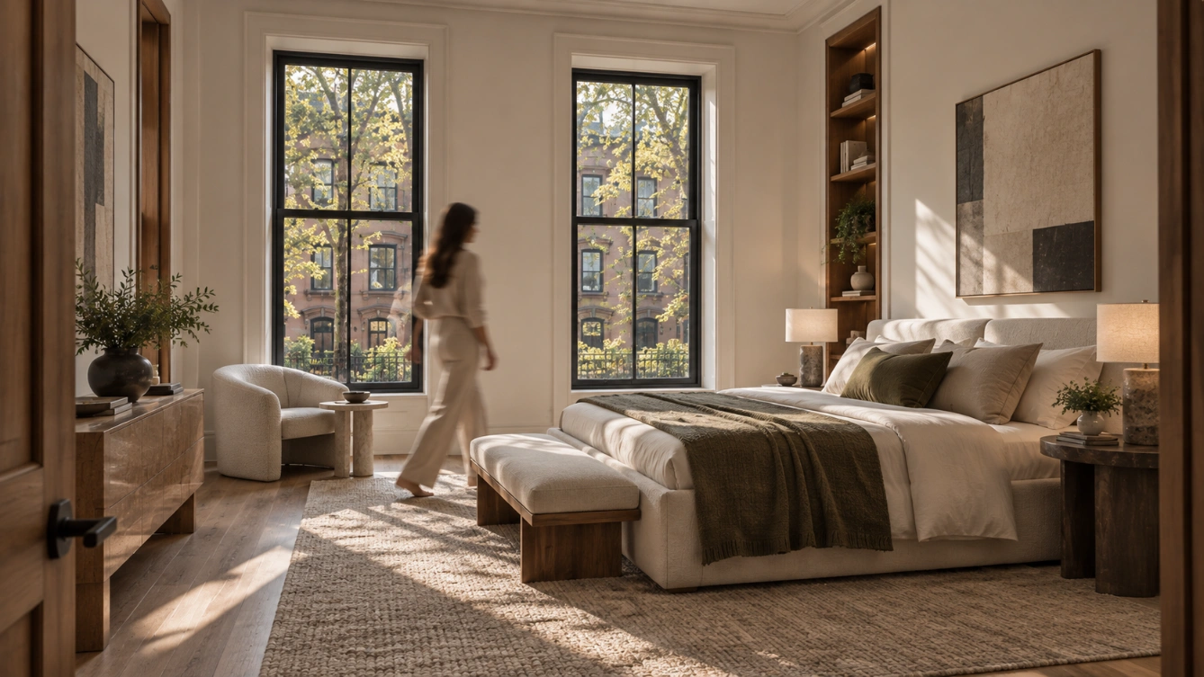 Brooklyn Heights Residence primary bedroom