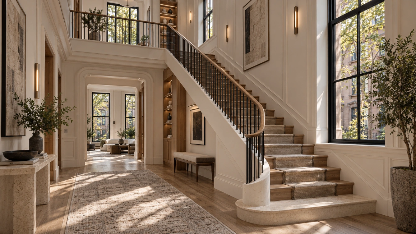 Brooklyn Heights Residence staircase