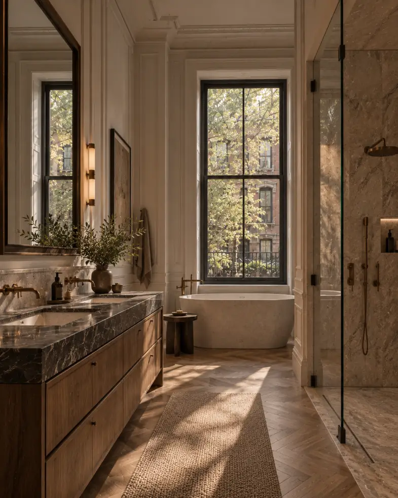 Chelsea Townhouse primary bathroom