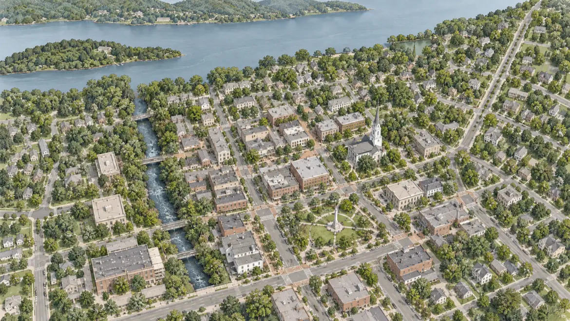 Hudson Valley Town Framework urban design plan