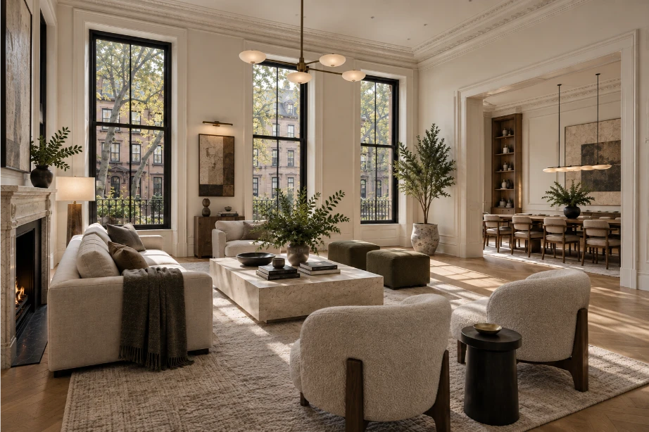 Mercer House living space