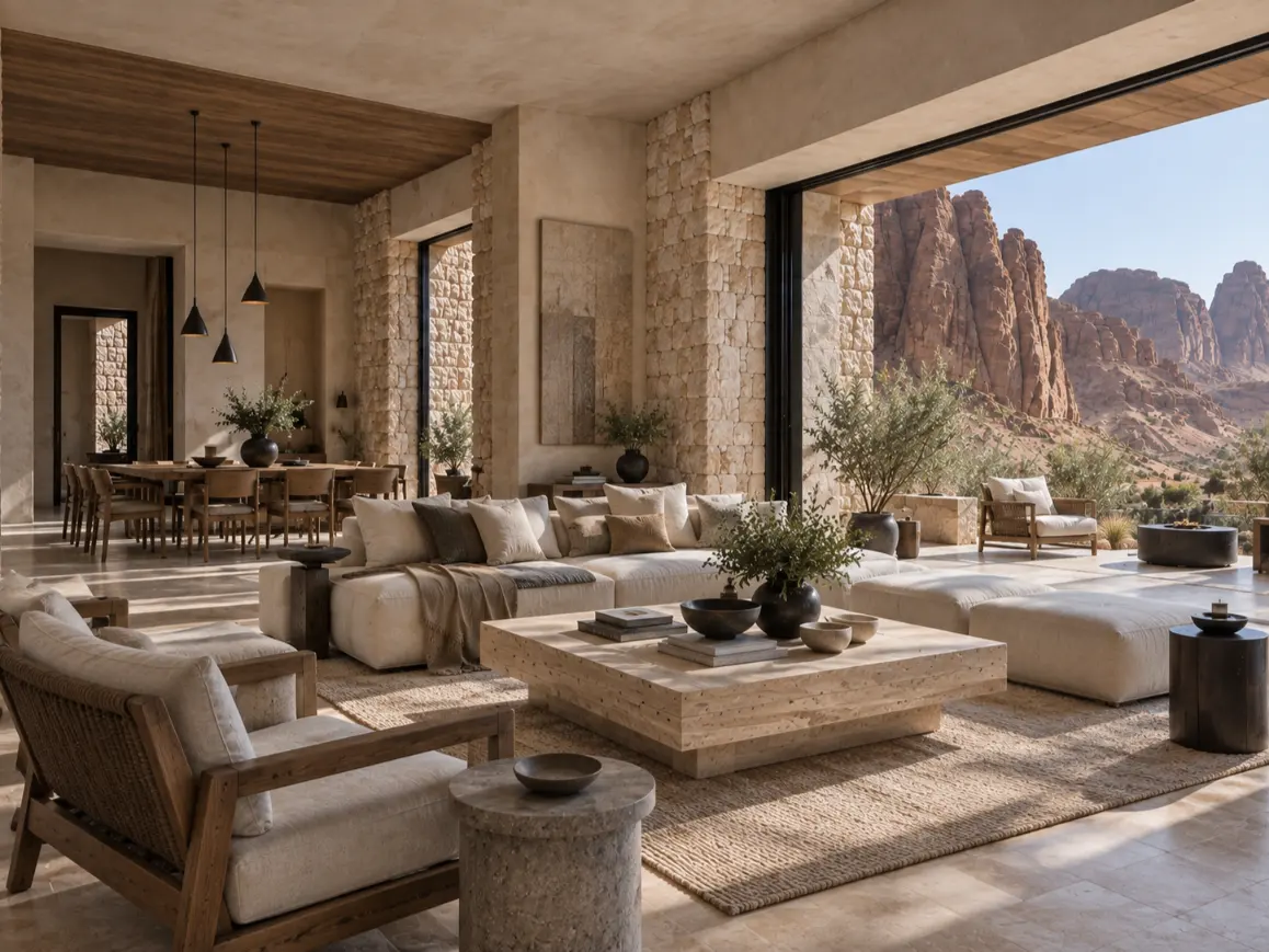 Wadi Stone Retreat living space